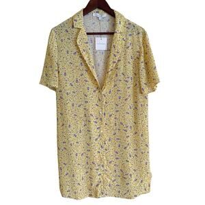 Favorite Daughter The Drew Yellow Prairie Floral Shirt Dress Size Small ,NWT